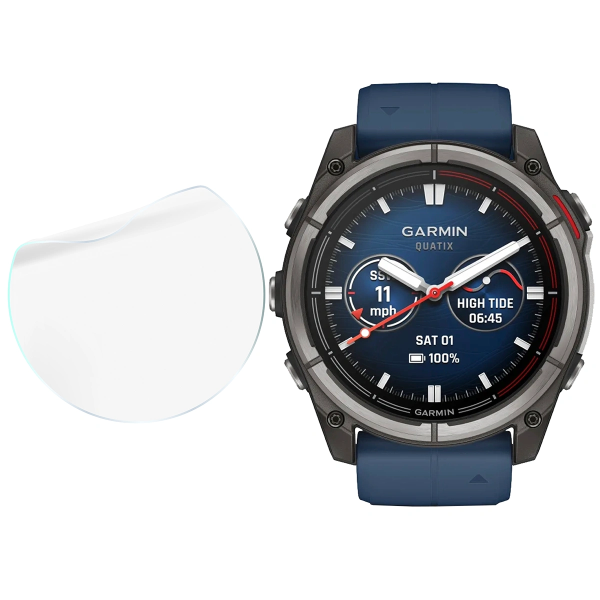 Bizon Watch Film Hydrogel Duo w zestawieniu z Garmin Quatix 8 Pro 47 mm